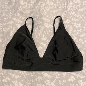 Aerie Longline Triangle Bikini Top - Black XL